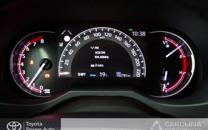 Toyota RAV4 cena 121900 przebieg: 102760, rok produkcji 2019 z Tyczyn małe 137